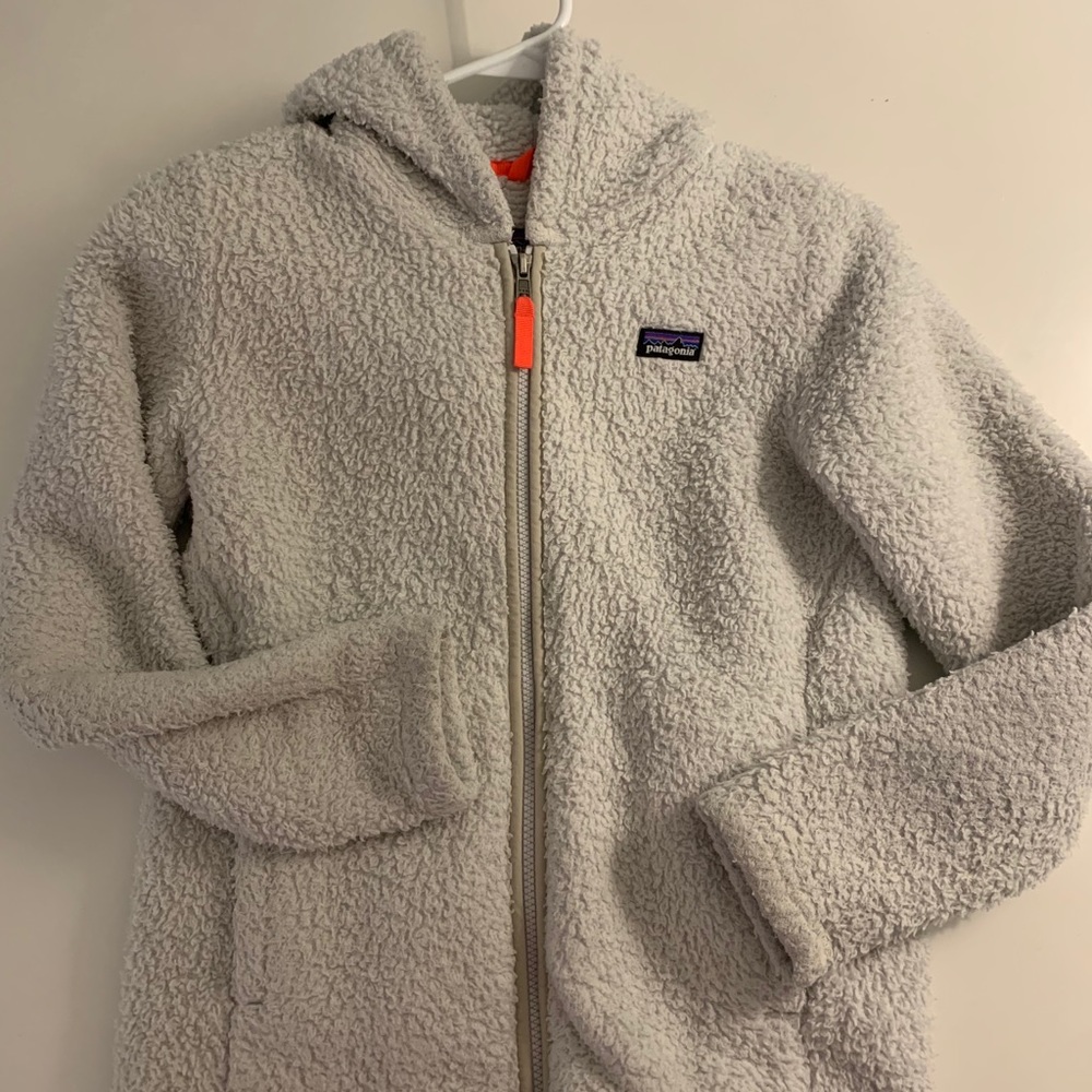 Girls size 12 PATAGONIA fleece hoodie